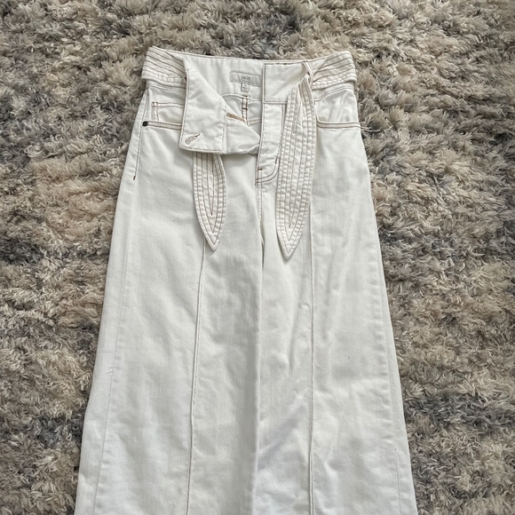 Joie Denim - Joie belt tie denim pants in ivory
